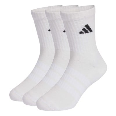adidas Kids Cushioned Crew Socks - 3 Pack - White
