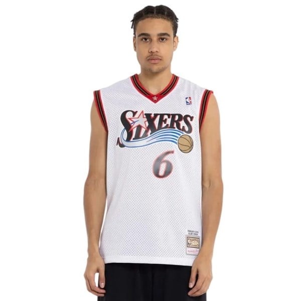 Mitchell & Ness Philadelphia 76ers Allen Iverson 2002 All-Star Home Swingman Mens Basketball Jersey