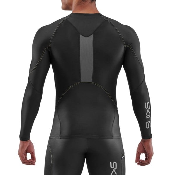 Skins Series-3 Mens Compression Long Sleeve Top - Black
