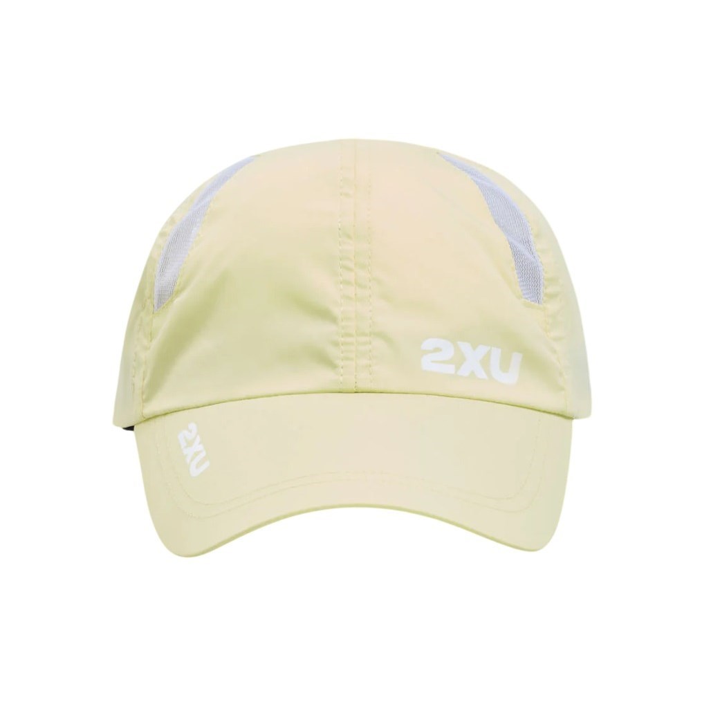 2XU Running Cap - Lemon Ice/White