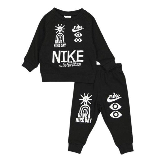 Nike Sportswear HBR Statement Infant Tracksuit Set - Black