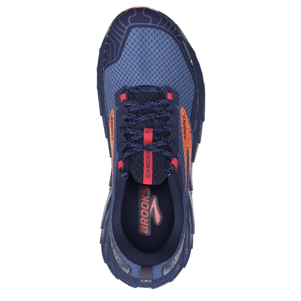 Brooks Cascadia 17 GTX - Womens Trail Running Shoes - Navy/Bittersweet/Peacoat
