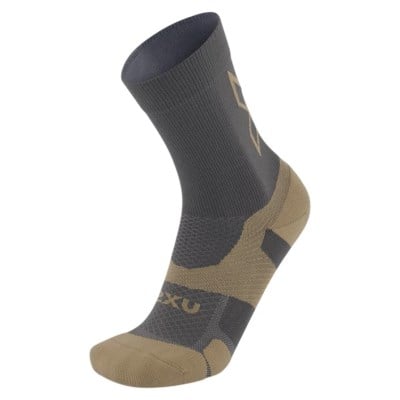 2XU Vectr Light Cushion Crew Running Socks - Turbulence/Pebble