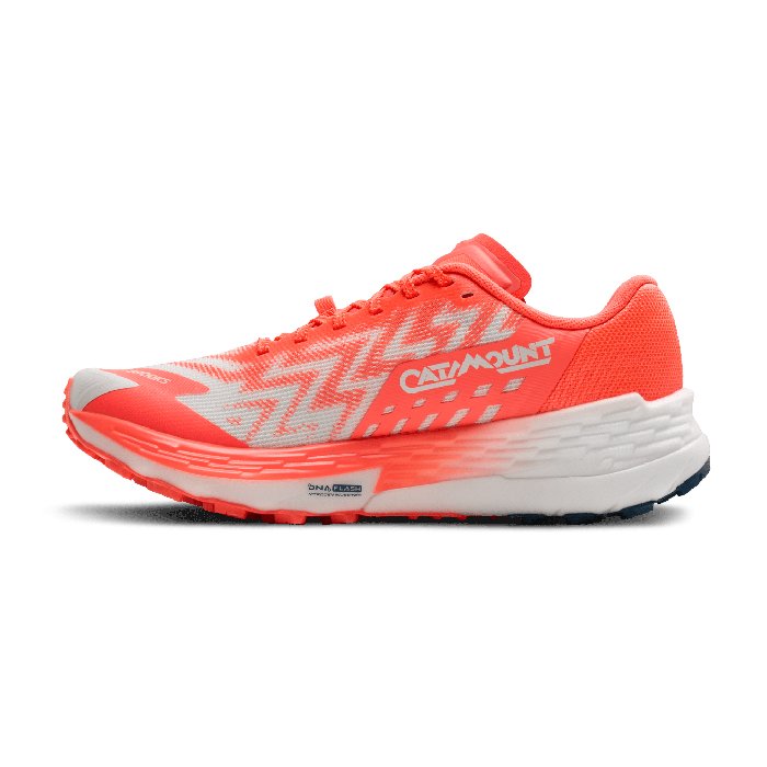 Brooks Catamount 4 - Womens Trail Running Shoes - Bit of Blue/Flame/Legio