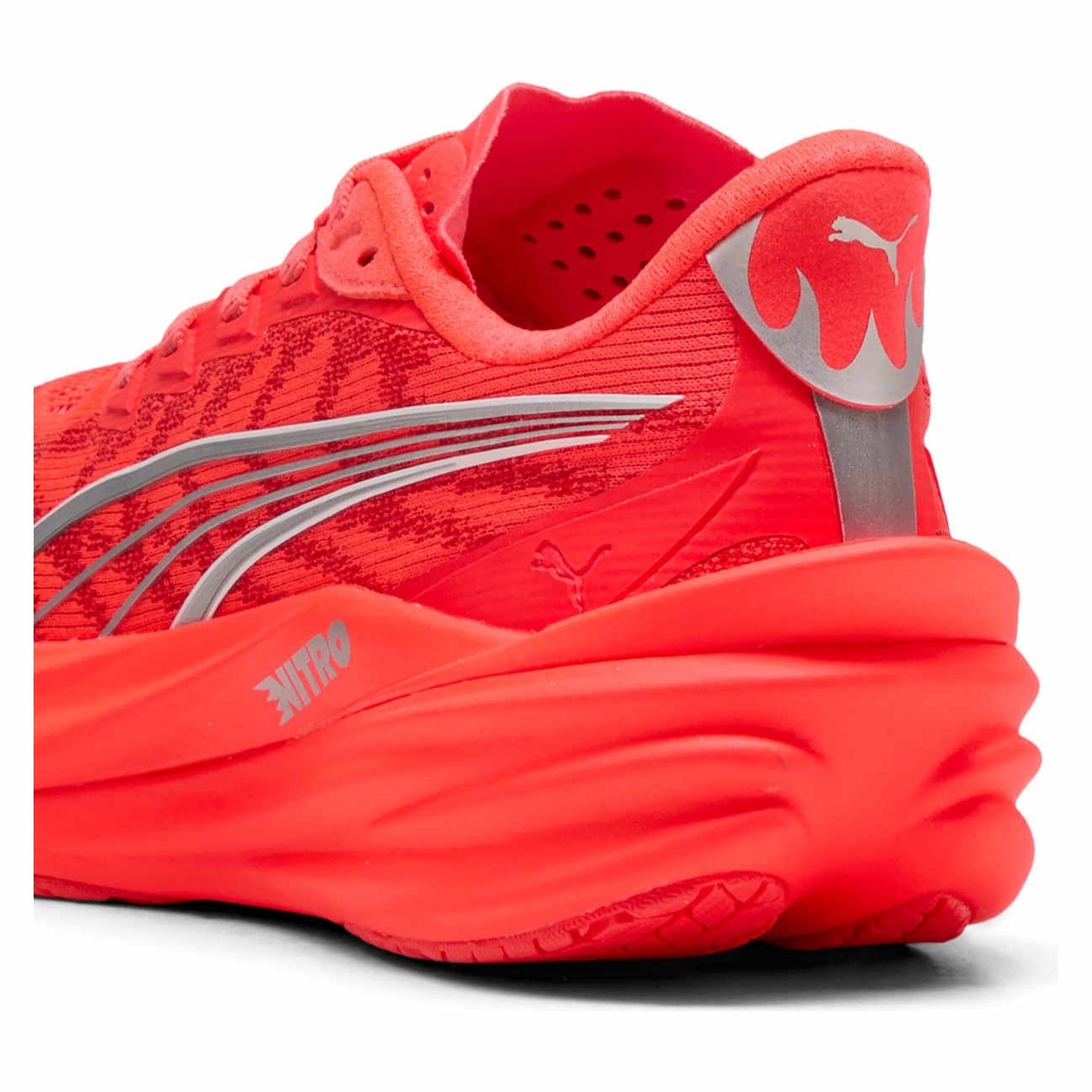 Puma Deviate Nitro 4 - Womens Running Shoes - Ultra Red/Puma Silver - image 4