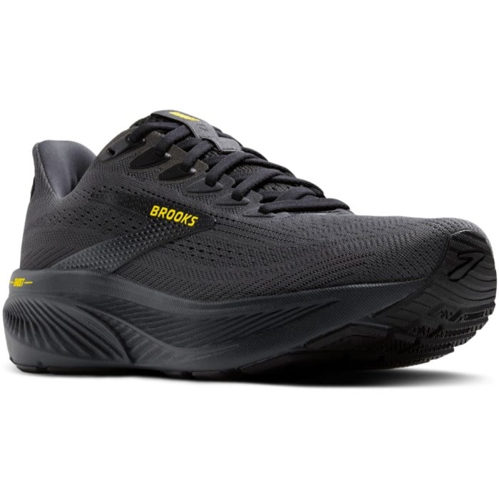 Brooks Ghost 17 - Mens Running Shoes - Ebony/Black/Yellow