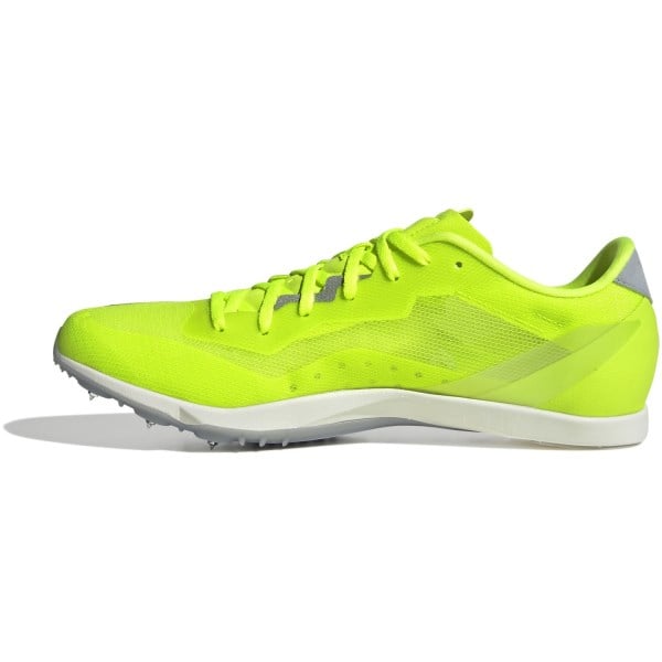 Adidas Adizero DistanceStar - Unisex Track and Field Spikes - Lucid Lemon/Core Black/Halo Silver