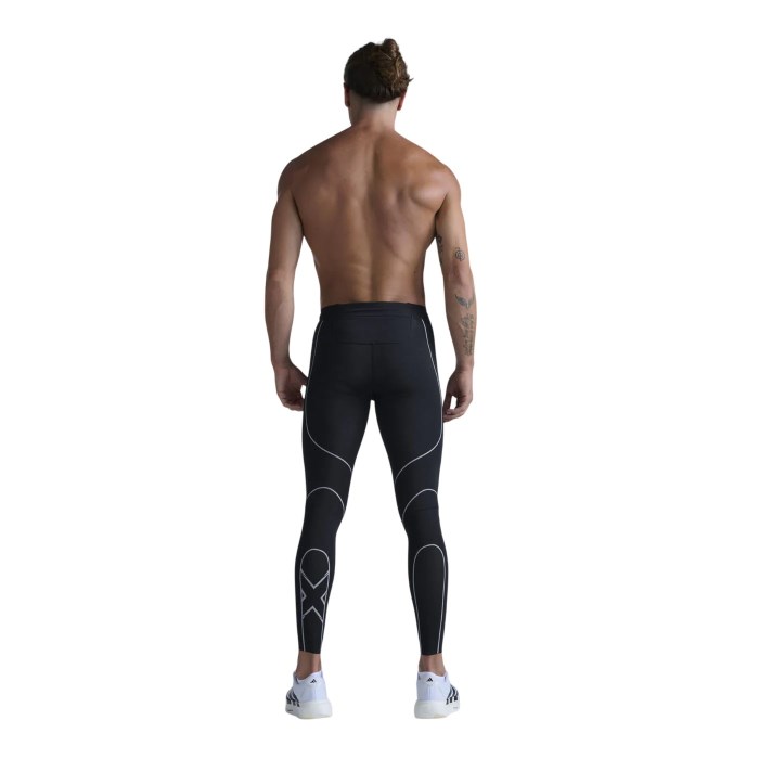 2XU Light Speed Kinesis Mens Compression Tights - Black/Black
