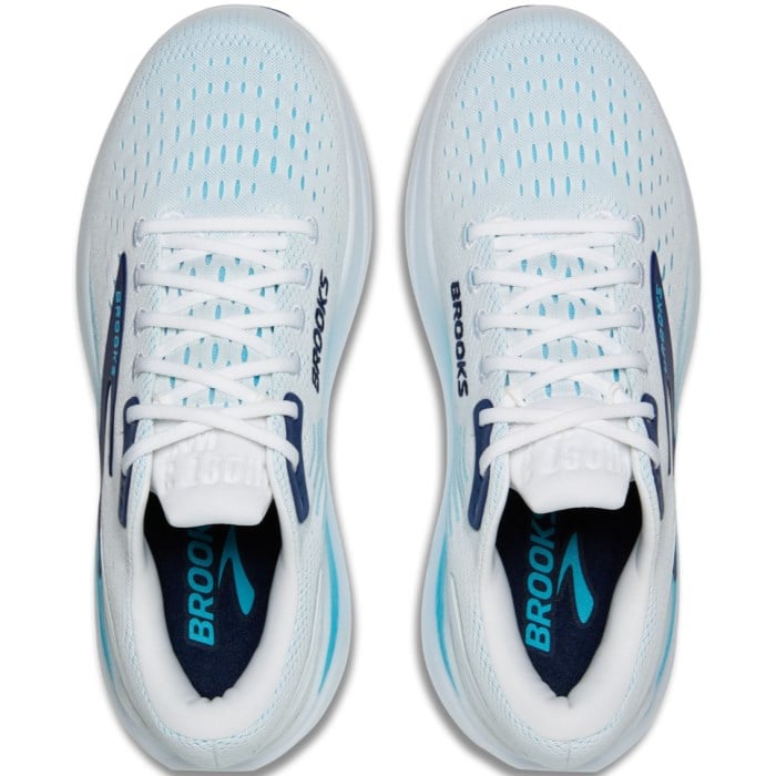 Brooks Ghost Max 3 - Mens Running Shoes - Bright White/Blue/Teal