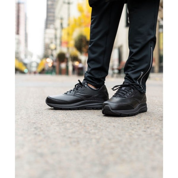 Brooks Addiction Walker 2 Leather - Mens Walking Shoes - Black
