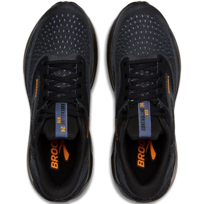 Brooks Adrenaline GTS 24 - Mens Running Shoes - Black/Country Blue/Org