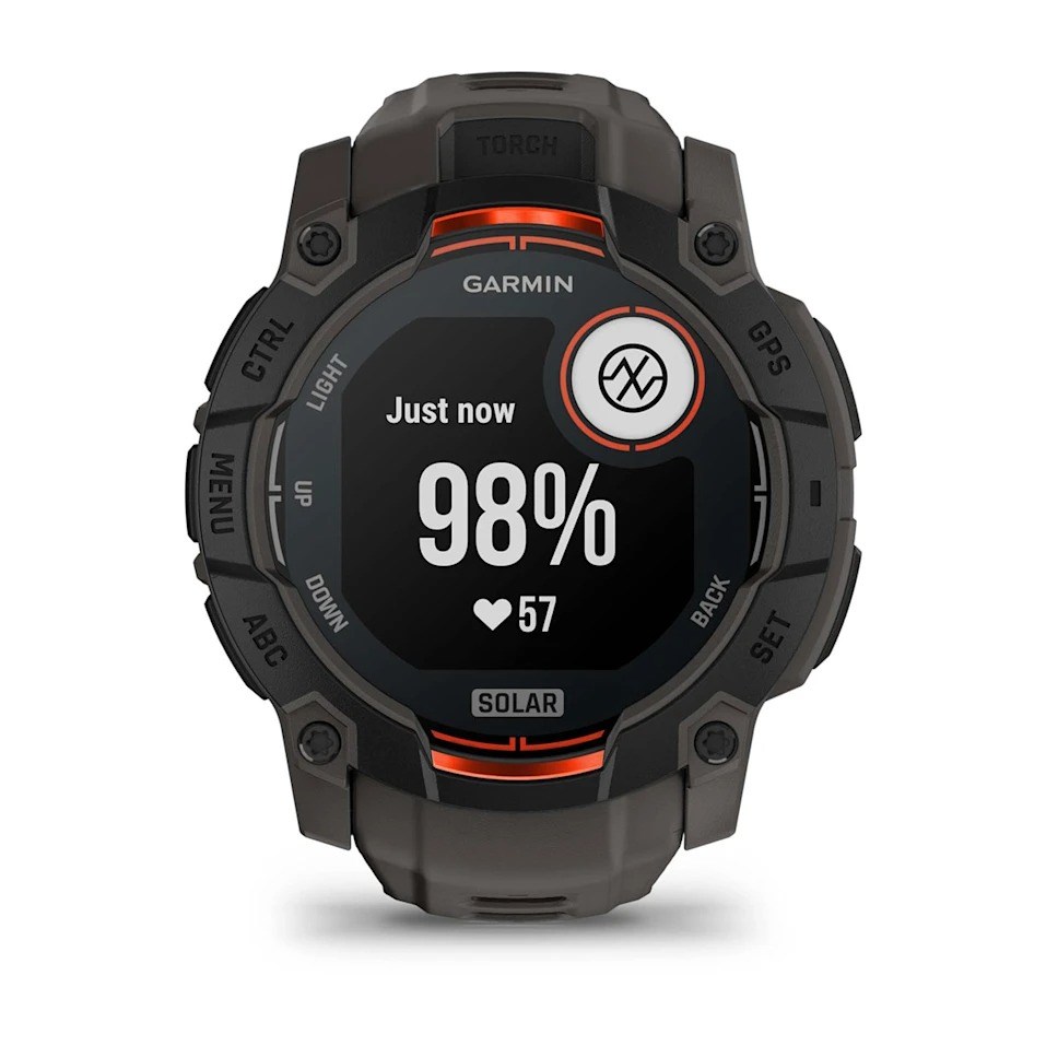 Garmin Instinct 3 50mm SOLAR Rugged GPS Smartwatch - Black/Charcoal
