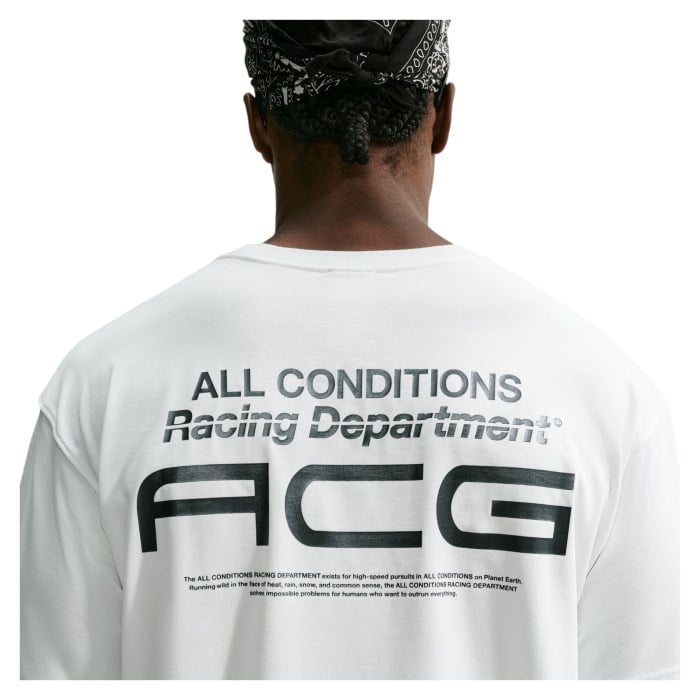 Nike ACG Racing Department Dri-Fit Mens Running T-Shirt - Summit White - image 2