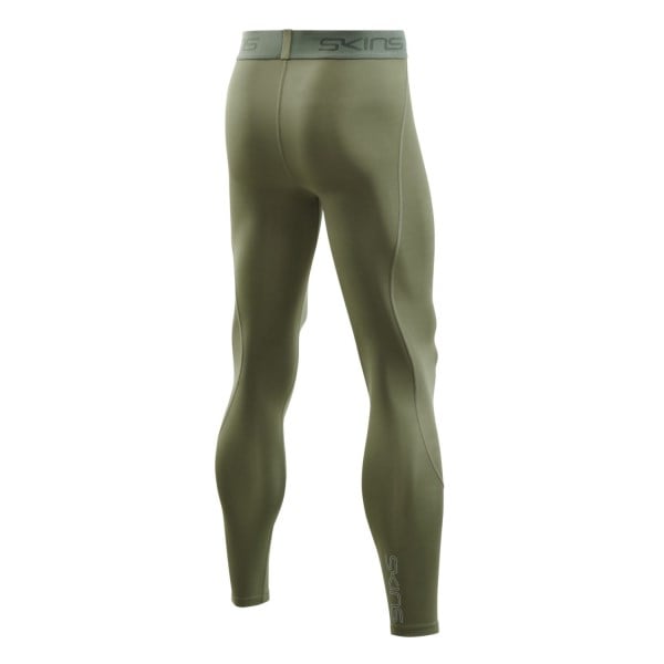 Skins Series-2 Mens Compression Long Tights - Khaki