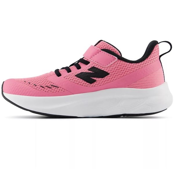 New Balance 625 Bungee Lace with Top Strap - Kids Pre School Running Shoes - Signal Pink/Black