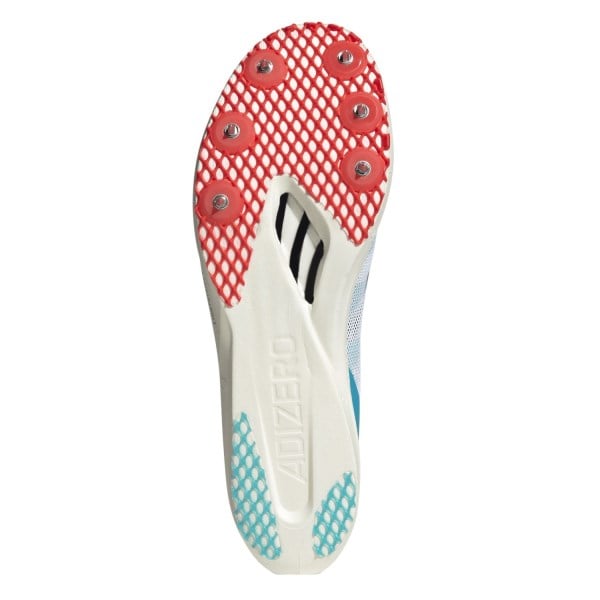 adidas Adizero Avanti TYO - Mens Long Distance Track Spikes - White/Core Black/Lucid Cyan