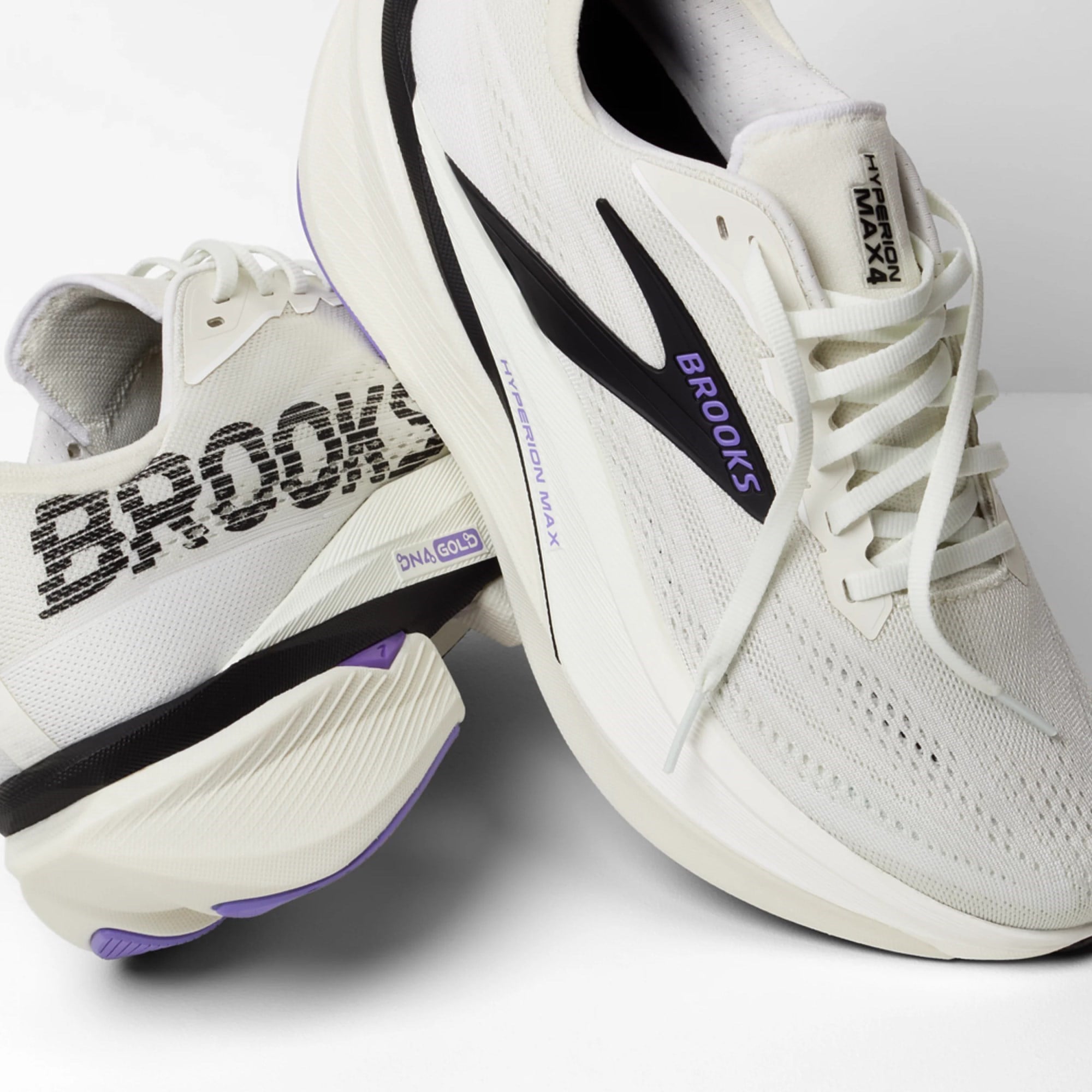 Brooks Hyperion Max 4 - Mens Running Shoes - Grey/Black/Purple Hebe - image 7
