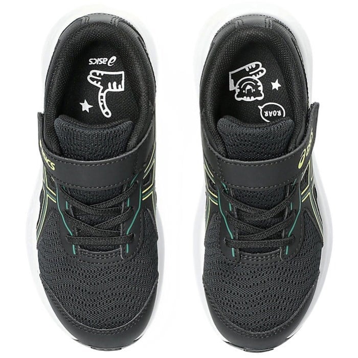 Asics Contend 9 PS - Kids Running Shoes - Black/Jasper Green