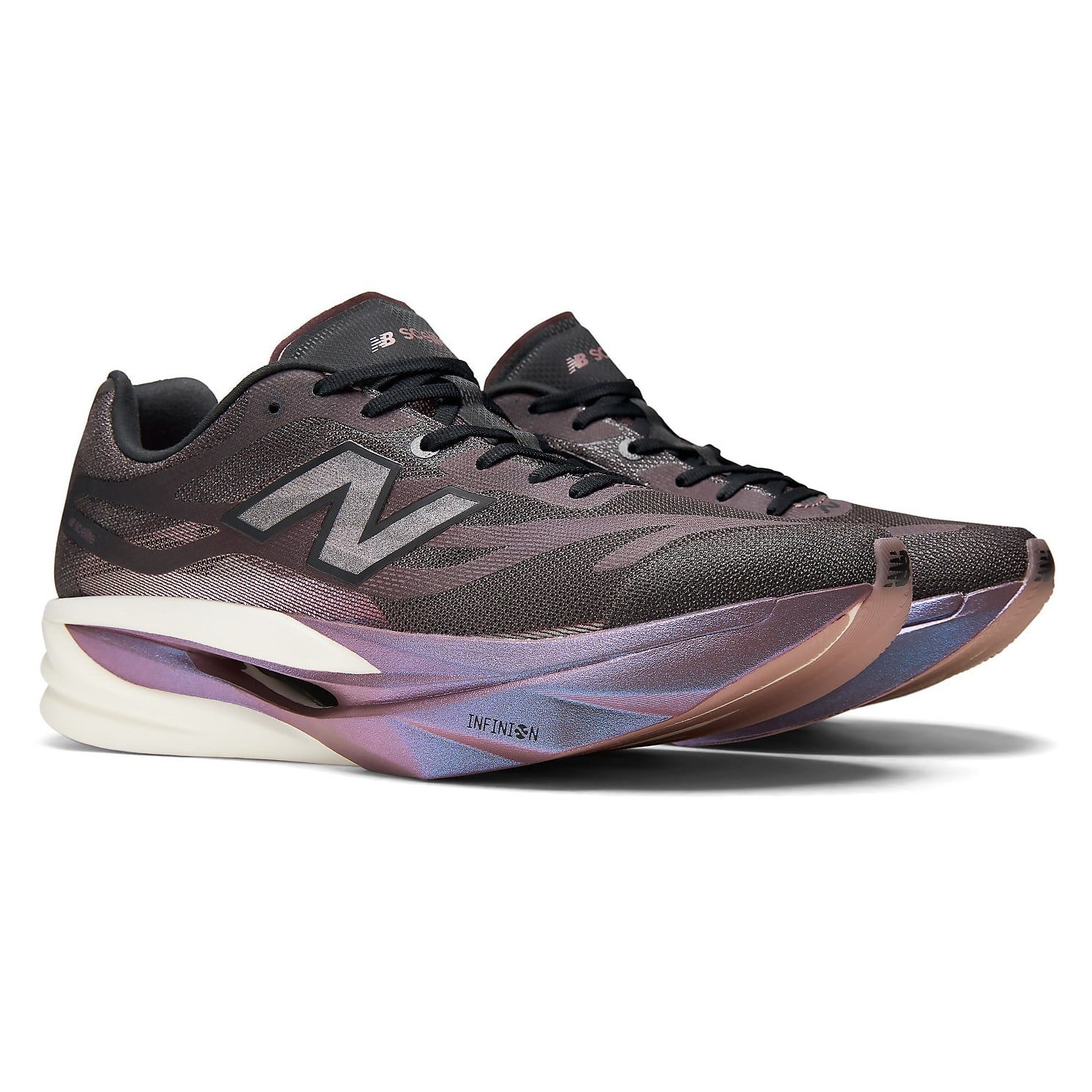 New Balance Supercomp Elite v6 - Mens Racing Shoes - Cherry Leather/Pebble - image 2