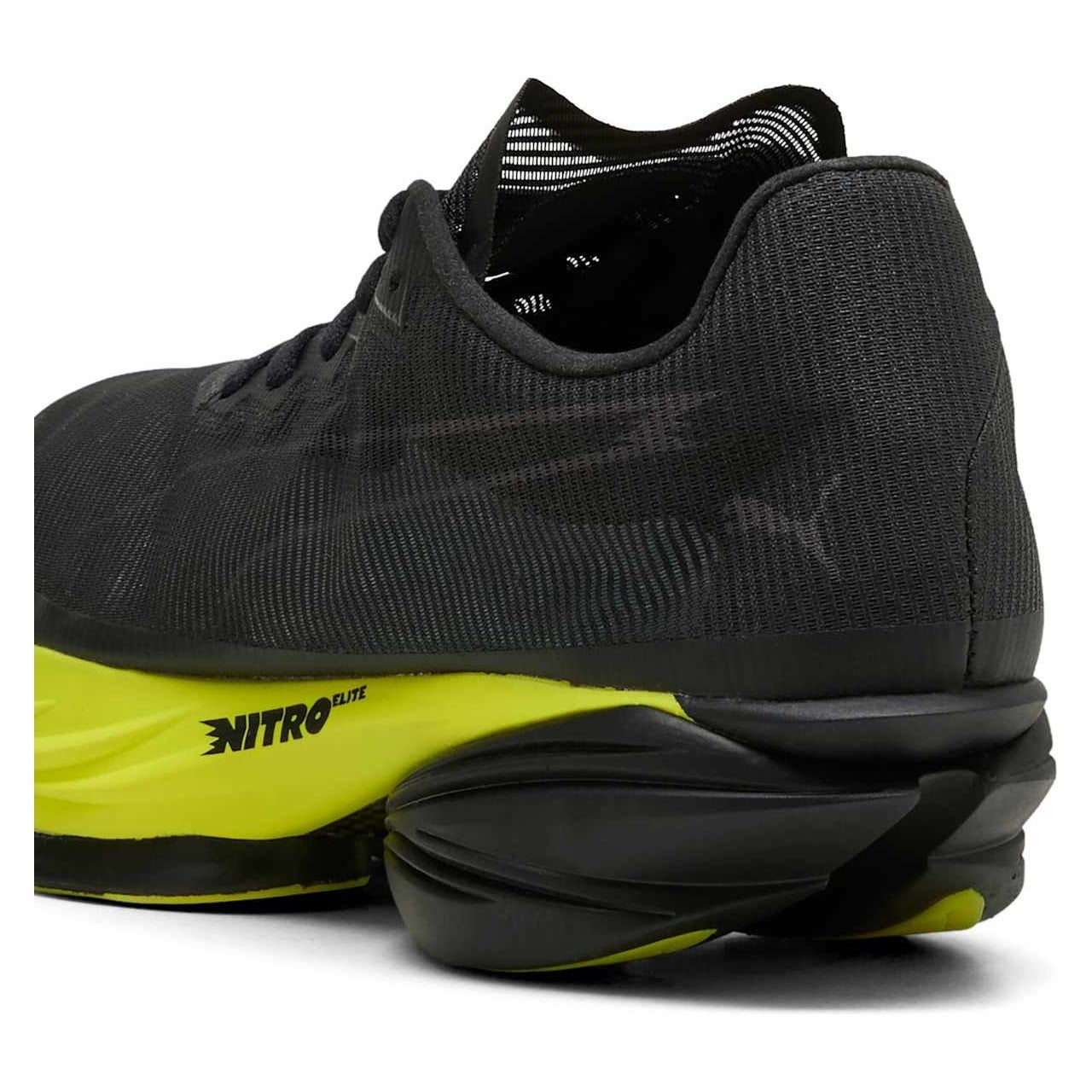 Puma Fast-R 3 Nitro Elite Aston Martin Aramco F1 - Womens Running Shoes - Black/Lime Shimmer/Green