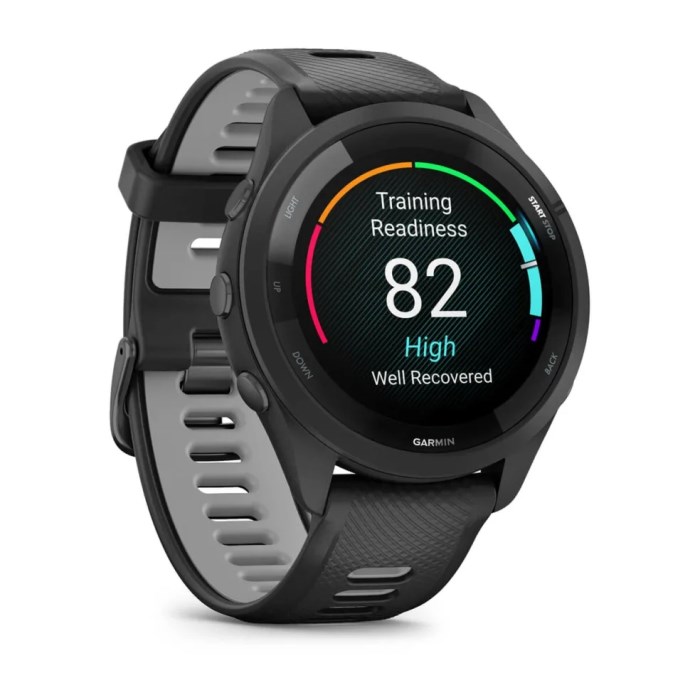 Garmin Forerunner 265 - GPS Running Smart Watch - Black