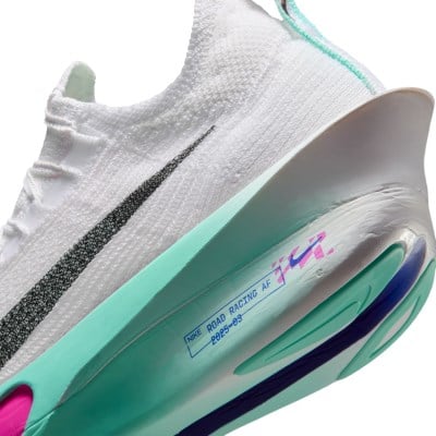 Nike Alphafly 3 - Mens Road Racing Shoes - White/Black/Hyper Turq/Concord