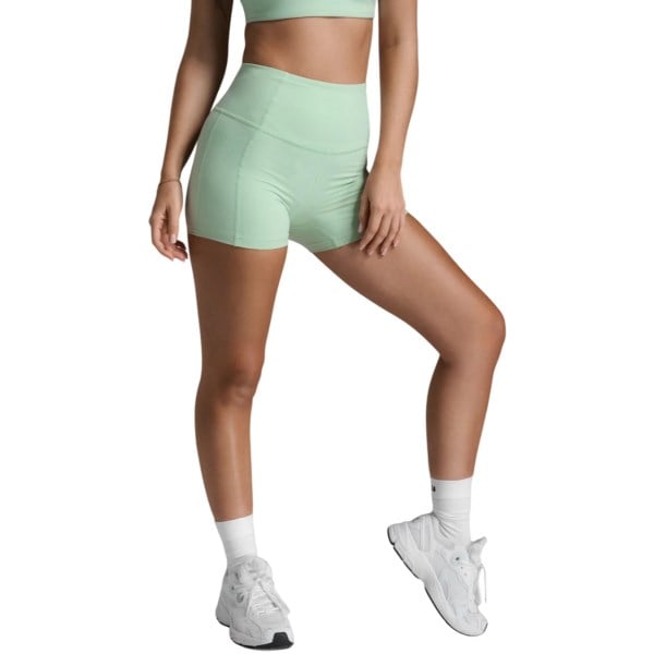 2XU Form Soft Touch Hi-Rise Womens 4 Inch Compression Shorts - Digital Mint/Digital Mint