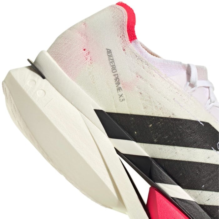 adidas Adizero Prime X 3 Strung - Unisex Racing Shoes - Cloud White/Core Black/Lucid Red