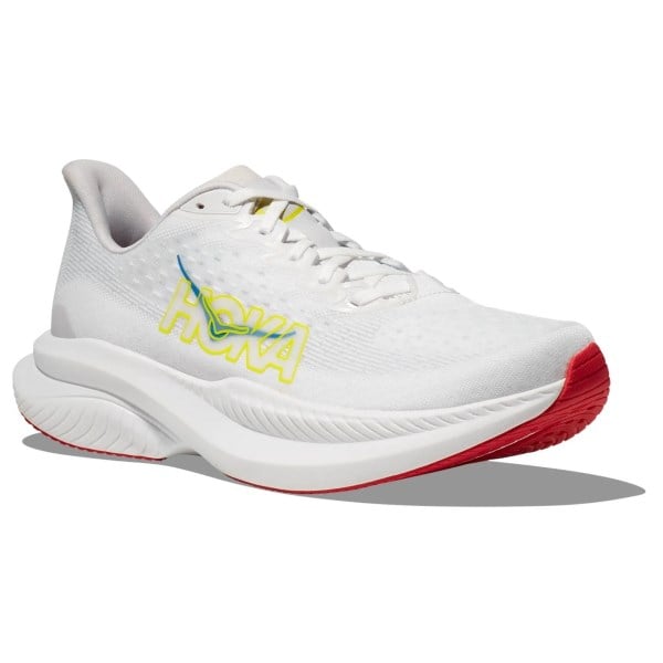 Hoka Mach 6 - Mens Running Shoes - White/Nimbus Cloud