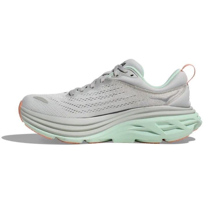 Hoka Bondi 8 - Womens Running Shoes - Stardust/Aqua Breeze