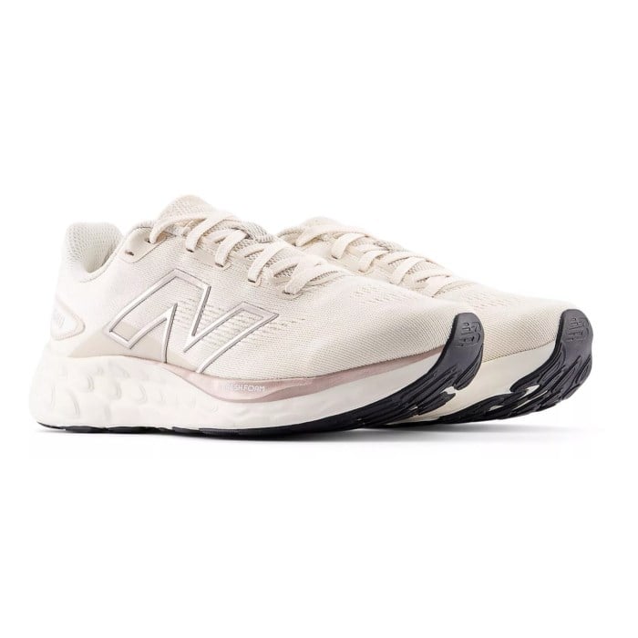 New Balance Fresh Foam 680v8 - Womens Running Shoes - Linen/Timber Wolf/Light Gold Metallic