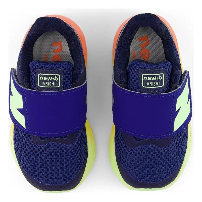 New Balance Fresh Foam Arishi v4 - Toddlers Running Shoes - Blue Oyster/Afterglow/Tangerine Heat