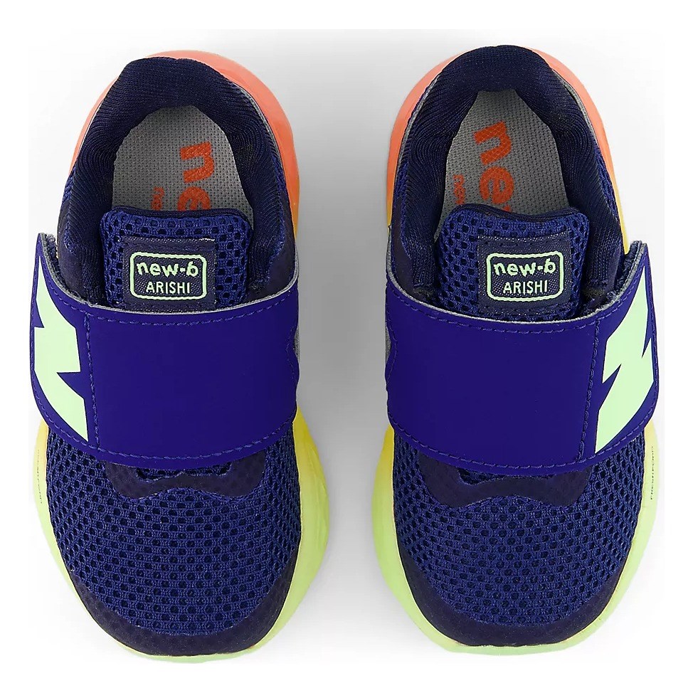 New Balance Fresh Foam Arishi v4 - Toddlers Running Shoes - Blue Oyster/Afterglow/Tangerine Heat