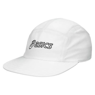 Asics Performance Running Unisex 5 Panel Cap - Brilliant White