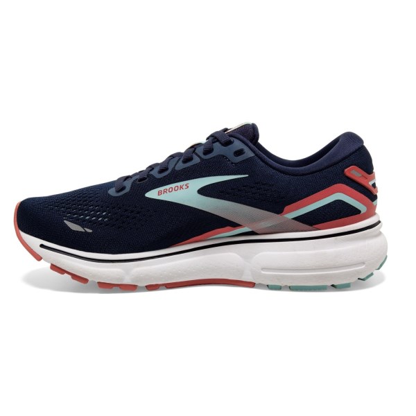 Brooks Ghost 15 - Womens Running Shoes - Peacoat/Canal Blue/Rose