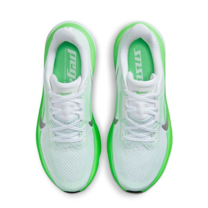 Nike Pegasus 42 - Womens Running Shoes - White/Metallic Silver/Green Strike - image 4