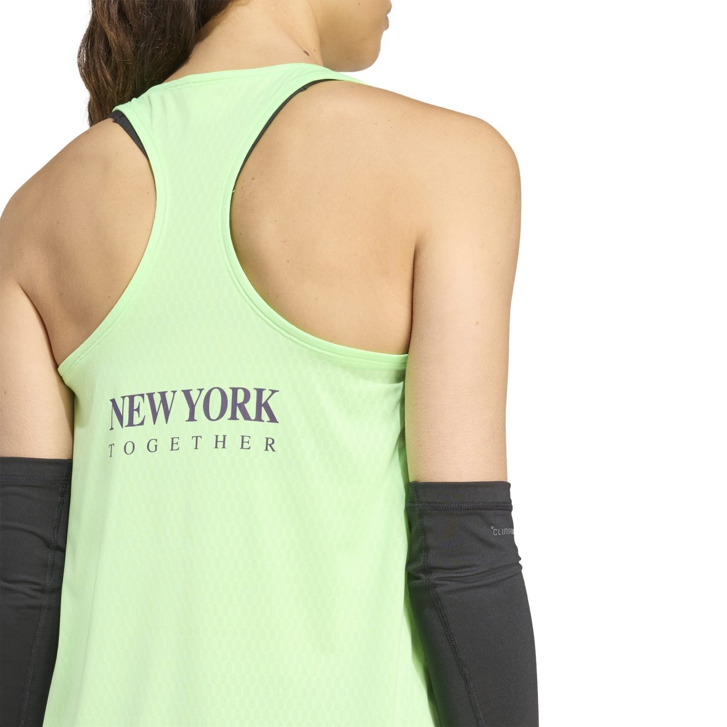 adidas Adizero Womens NYC Run Singlet - Lime Burst