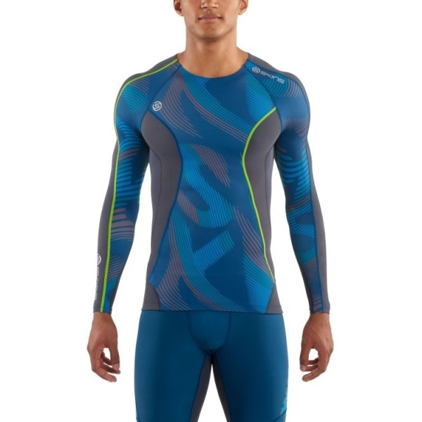 Skins Dnamic Manches Courtes Compression Homme - Noir/Citron - Neuf Avec étiquettes