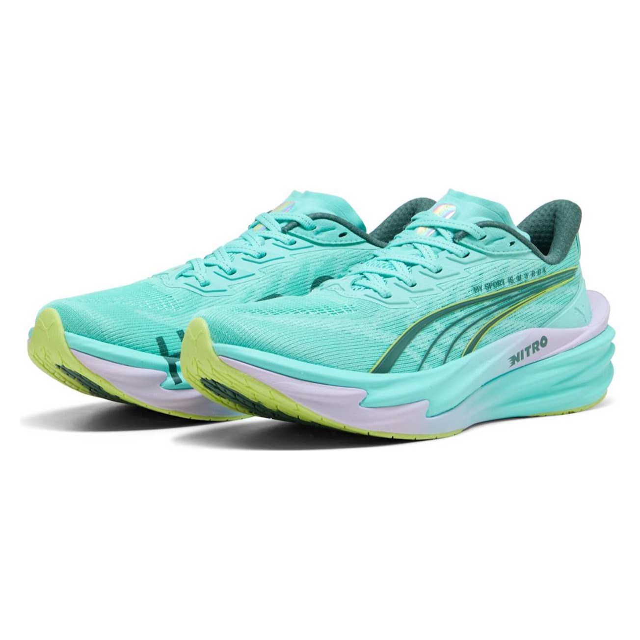 Puma Deviate Nitro 4 Hyrox - Womens Running Shoes - Intense Mint/Light Lavender - image 6