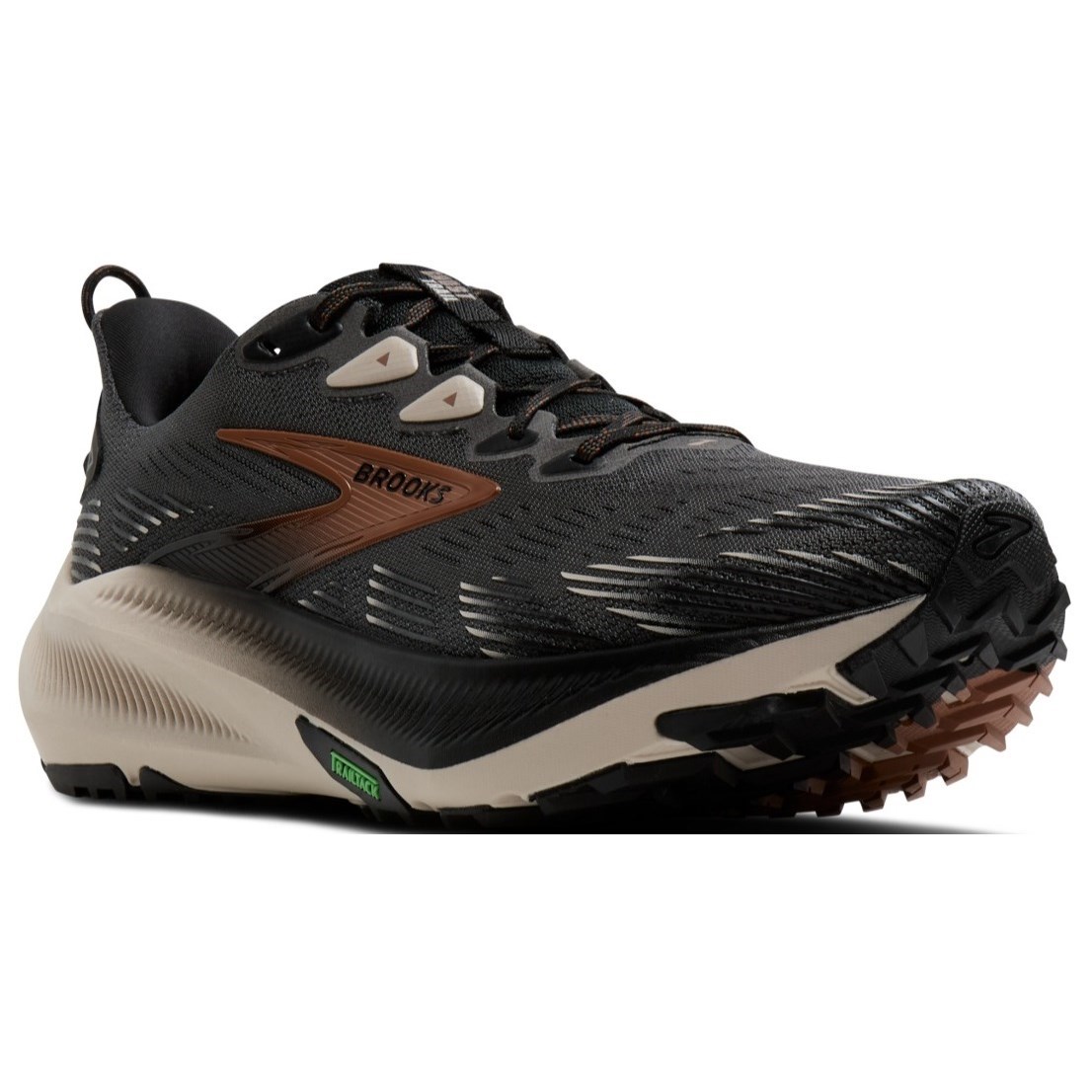 Brooks Ghost Trail - Mens Trail Running Shoes - Ebony/Black/Clove