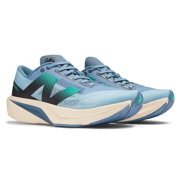 New Balance FuelCell Rebel v4 - Mens Running Shoes - Heron Blue/Chrome Blue/Black/Cyber Jade