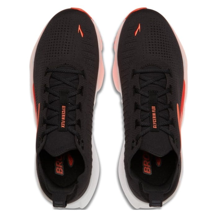Brooks Glycerin Flex - Mens Running Shoes - Black/Orange - image 3