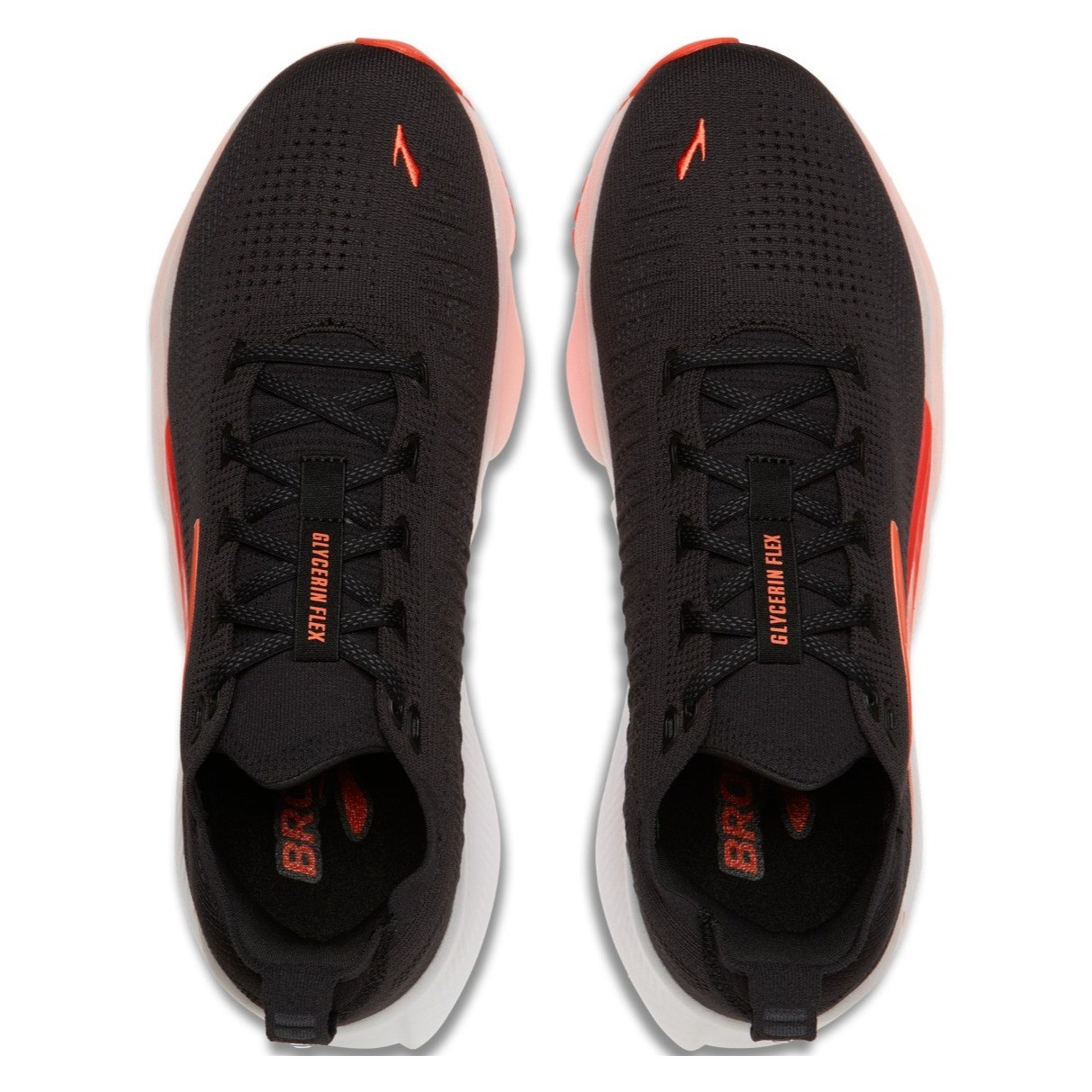 Brooks Glycerin Flex - Mens Running Shoes - Black/Orange - image 3