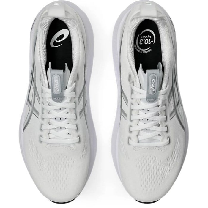 Asics Gel Kayano 32 - Mens Running Shoes - White/Pure Silver