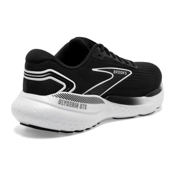 Brooks Glycerin GTS 21 - Mens Running Shoes - Black/Grey/White