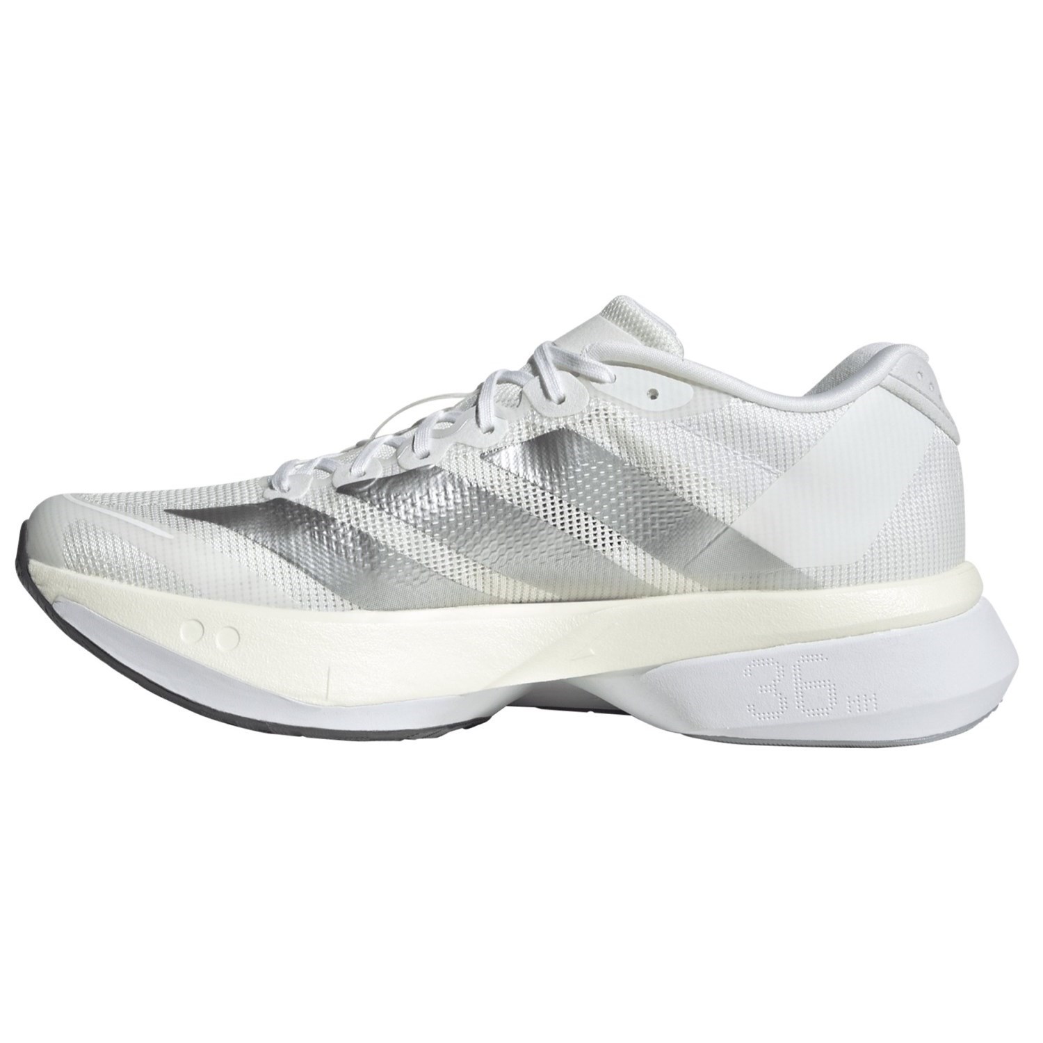 adidas Adizero Boston 13 - Womens Running Shoes - Cloud White/Matte Silver/Dash Grey