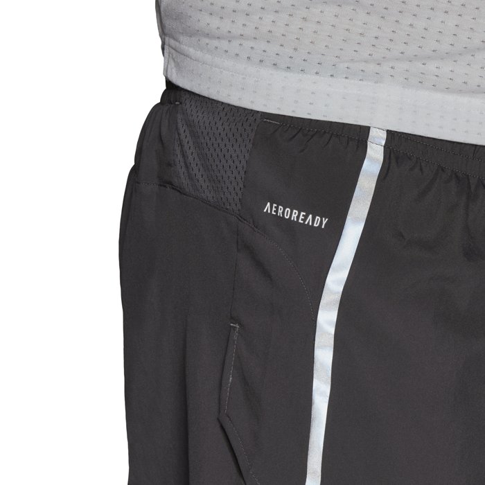 Adidas Saturday Split Mens Running Shorts - Grey Six