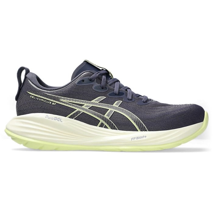 Asics Gel Cumulus 27 - Mens Running Shoes - Indigo Fog/Lucid Yellow