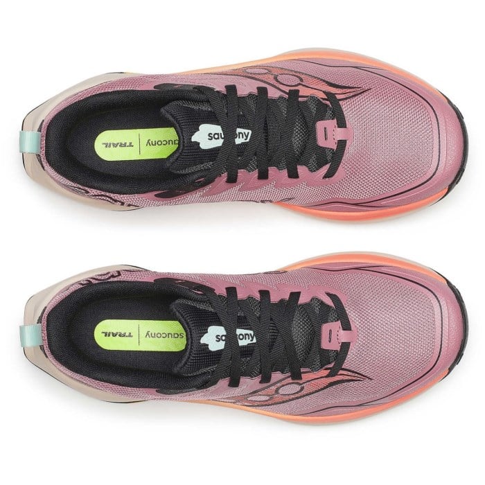Saucony Peregrine 16 - Womens Trail Running Shoes - Mauve/Salmon
