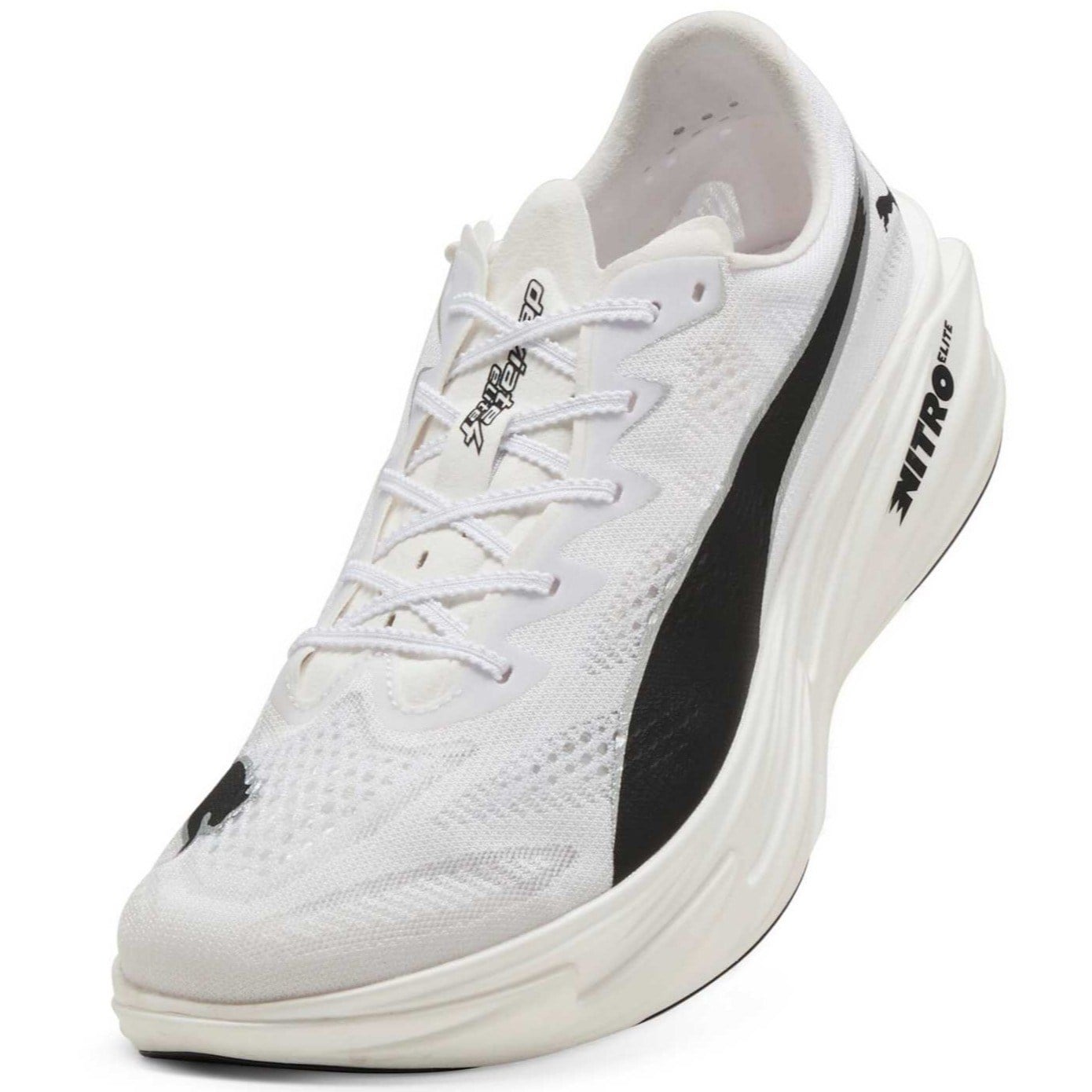 Puma Deviate Nitro Elite 4 - Mens Running Shoes - Puma White/Puma Black